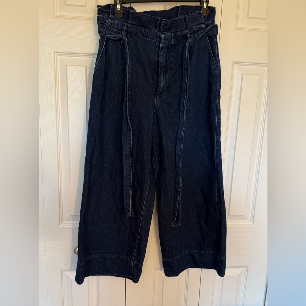 Boden Denim Paperbag Wide-Leg Jeans